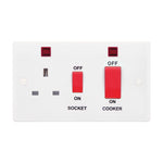 45A DP SWITCH + SOCKET NEON