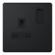 1G SWITCHED SOCKET MATT BLACK