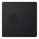 LED DIMMER 2G 2W MATT BLACK