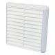 100MM FIXED LOUVRE GRILLE-WHI