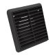 100MM FIXED LOUVRE GRILLE-BLK