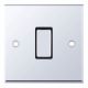 1G 2W SWITCH P/CHR BLK