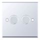 2G 2W LED DIMMER POLISHED CHR