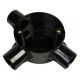 20MM TEE BOX-BLACK