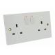 2 GANG 13A S P SWITCHED SOCKET
