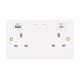 2G 13A SWITCHED USB A + C TWIN SOCKET